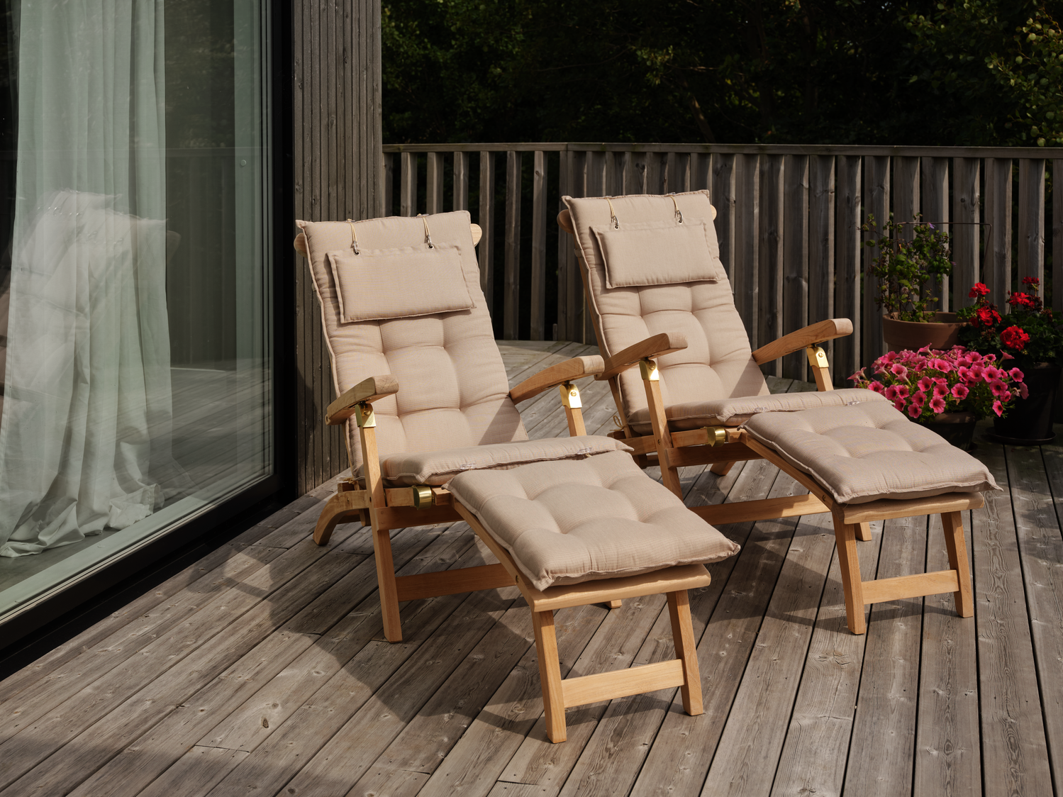 Jackson deckchair Natural color | Brafab